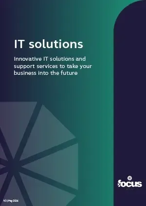 IT solutions brochure front cover