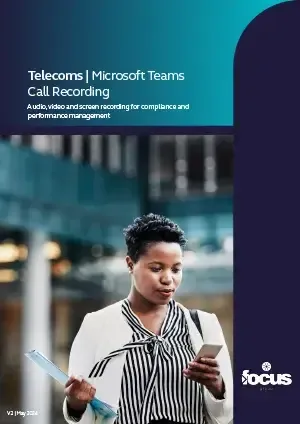 Microsoft Teams call recording brochure front cover