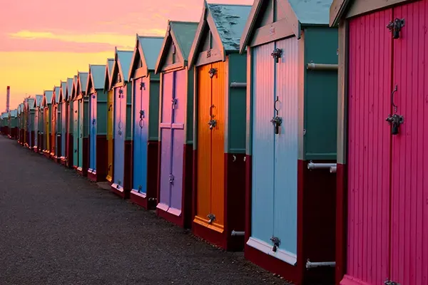 Brighton beach huts