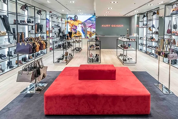 Inside of a Kurt Geiger shop