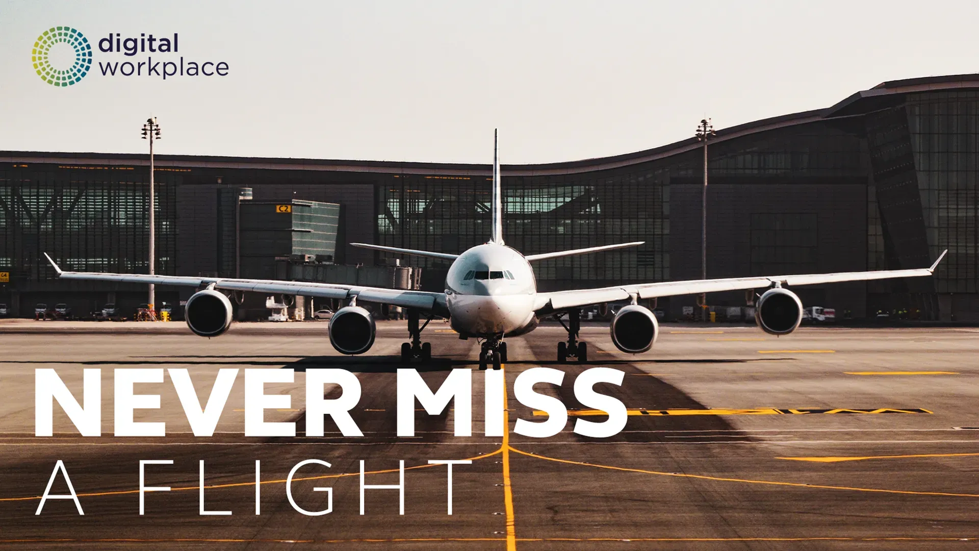 Plane taxiing at airport