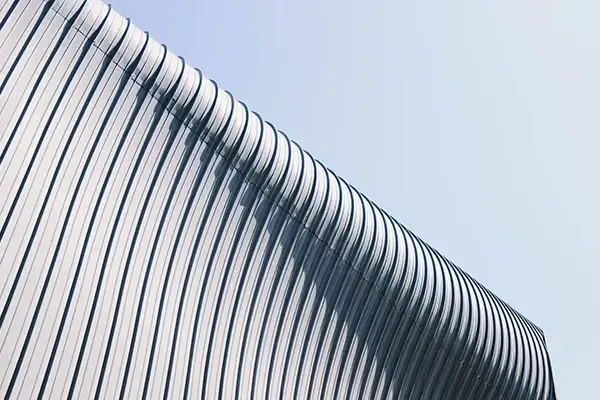 Side of abstract building