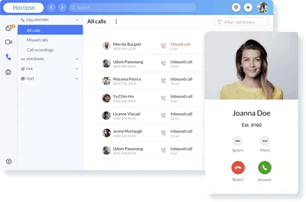 Horizon Voip Business Phone System Screesnshot