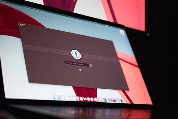 1Password on laptop